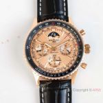 New! AAA Swiss Replica Breitling Navitimer 140th anniversary Limited Edition Rose Gold Watch 43mm